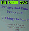 IBM FORUM 2002 Conference at TOKYO INTERNATIONAL FORUM Next Page 